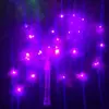 Luces led de fábrica color sólido cadena de luces de bola ondulada luz de mango caja de baterías decoración navideña boda regalo de cumpleaños