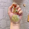 520 Día de San Valentín Llavero Redondo para Pastel con Lámina de Oro Colgante Creativo para Cumpleaños Decoración para Mochila de Paz y Alegría