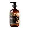 Shampoo antiqueda e fixador com extratos vegetais de gengibre e folha de cipreste para crescimento e cuidado capilar, controle de oleosidade, volumizador, refrescante, grande capacidade