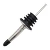 Bico Dosador Espessado de Aço Inoxidável com Tampa Integrada Rolha de Vinho Bico de Aço Inoxidável Rolha para Garrafa de Óleo de Bar Acessórios para Coquetel