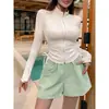 Ropa de Yoga Estilo Nuevo 2026, Traje de Buceo, Traje de Baño Deportivo de Manga Larga para el Sol de Verano, Estilo Deportivo, Adelgazante y Ajustado, Traje de Baño con Abertura