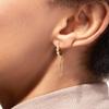 Pendientes de plata s925 con hebilla de oreja, estilo europeo y americano, con borlas largas, estilo simple y exagerado.