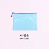 Bolsa de Malla de Color Bolsa Transparente de PVC Impermeable para Estudiantes Bolsa para Lápices Almacenamiento de Archivos de Oficina Bolsa con Cremallera Al por Mayor