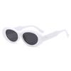 24 nuevas gafas de sol de estilo coreano con montura ovalada pequeña, de alta calidad y estilo de marca, para damas, de comercio exterior.