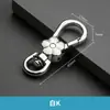 Ventas Directas de Fábrica Llavero con Clip para Perro en Forma de Flor Accesorios Ferretería DIY Hebilla de Gancho Giratorio para Equipaje