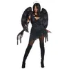Disfraces de Halloween, Disfraces de Cosplay de Ángel Negro, Disfraces de Performance de Ángel Negro, Uniformes de Ángel Oscuro Zombi Maligno, Disfraces de Bruja