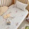Lençóis de Berço com Elástico de Veludo de Leite Classe A Outono e Inverno Emenda Lençóis de Berço Cama Cobertura de Cama Especial para Bebê Jardim de Infância Cobertura de Cama