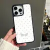 Funda de teléfono estilo coreano del mismo estilo que el influencer con alas de estrella de cinco puntas blancas para iPhone18pro Funda de cristal esmerilado para Apple 17