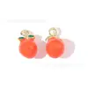 Granada Fresa Sandía Cereza Joyería de Frutas Estéreo Accesorios Colgante de Aleación DIY Colgante de Cadena para Teléfono Móvil Hecho a Mano