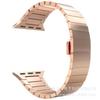 Adecuado para Apple Iwatch11 Generación 10/987Se Nueva Hebilla Mariposa Correa de Reloj Metálica de Acero Inoxidable de un Eslabón Bambú
