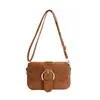 Bolso cuadrado pequeño retro estilo coreano para mujer, nuevo bolso de hombro con correa de cierre de moda otoño 2026, bolso cruzado para la ciudad