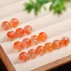 7A Pegamento Rojo Flor Cuentas Sueltas Pulsera Fantasma Rojo DIY para Hombres y Mujeres Collar de Mano Multi-Tesoro de Cristal Cuentas de Cristal