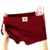 Cuecas Boxer Vermelhas da Moda Estilo Coreano para Homens no Ano do Zodíaco, Cor Sólida Seda de Gelo Respirável Transfronteiriça Mais Vendido Shorts Plus Size