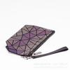 Parche con patrón geométrico degradado de colores, bolsa de cosméticos nueva, bolsa de lentejuelas, bolsa de color mágico, bolsa de marca grande, fabricante de origen
