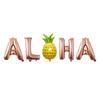 Amazon Cross Border Hot Sale Hawaiian Pineapple Party Balão decorativo de folha de alumínio Balão de alfabeto ALOHA de 16 polegadas