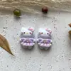 Lindo Dibujo Animado Gato Blanco Kt Exportación Transfronteriza Accesorios para Joyería DIY Material para Funda de Teléfono Móvil Pegamento de Crema Resina Pequeños Accesorios
