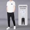 [Conjunto de Dos Piezas] Camiseta Deportiva para Hombre 2025 Verano Tacto Hielo Top Cuello Redondo Versátil para Correr Camiseta de Secado Rápido