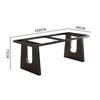 Pata de mesa de mármol, soporte de pie de mesa de acero inoxidable, soporte para mesa de té de oficina, placa de roca, soporte para plato grande, base de mesa de comedor de piedra de lujo