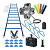 Set de escalera de agilidad de stock de fábrica, escalera de cuerda para entrenamiento de ritmo, escalera de velocidad, escalera de agilidad, equipo de entrenamiento de fútbol, escalera de agilidad