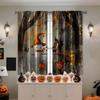 2 Piezas Cortinas de Halloween Venta al por Mayor de Fábrica Impresión Digital 3D Cortinas Transfronterizas Amazon Patrones Más Vendidos 2025 Nuevo