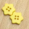 Botones de Estrella de Resina Coloridos de Cuatro Ojos Cosidos a Mano Botones de Estrella de Dibujos Animados para Niños para Abrigos y Suéteres Botones de Estrella de Cinco Puntas