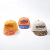 Boné de Baseball Infantil para Primavera e Verão com Estampa de Urso, Aba Macia, para Meninos e Meninas, Boné de Baseball Bordado com Desenho Animado Fofo, Proteção Solar