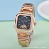 2025 Atravessando Fronteiras Aliexpress Fornecimento de Relógio Mecânico Masculino Estilo Casual Quadrado Moda Baida Watch Dropshipping