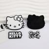 Kk Gato Blanco y Negro Pajarita Gato Lazo Plástico Blando Accesorios DIY Funda para Teléfono Móvil Decoración de Pantuflas Carcasa de iPad Taza Térmica