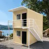 Casas móviles hechas a medida, casas prefabricadas de contenedores y contenedores de oficina para dormitorios para comercio exterior, fabricados por la fábrica para sitios de construcción
