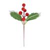 Fábrica direta transfronteiriça triângulo de Natal folha decoração de Natal folha de fruta vermelha decoração de árvore de Natal baga rica fruta