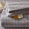 Sábanas Ajustables de Algodón Estilo Muji Populares Sábanas Ajustables Teñidas en Hilo de 40 Hilos 100% Algodón Puro Protector de Colchón Tatami Cubierta de Cama Clase A