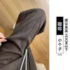 Pantalones de Pierna Ancha de Lana Espiga Mujer Otoño Invierno 20266 Estilo Nuevo Talla Grande Casual Acolchados con Forro Polar Pantalones de Chándal Pierna Recta Estrecha
