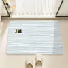 Tapete de Chão para Banheiro Tapete Antiderrapante para Vaso Sanitário Capacho para Entrada Absorvente de Água Tapete para Pés Carpete de Couro para Banheiro Interno Banheiro