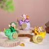 Nuevo Adorno Giratorio Creativo de Bendición del Dios de la Riqueza, Calabaza para la Buena Fortuna, Decoración de Escritorio para el Hogar y la Oficina, Manualidades, Regalos
