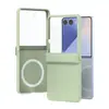 Adecuado para funda de teléfono Samsung Z Flip 8, eje central integrado, anticaídas, funda protectora magnética tres en uno con tacto de piel flip7