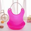 Bebê Silicone Bib Baby Dinner Bib Stereo impermeável Food Bib Crianças Grande Slip Bag Toalha