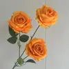 Floristería de Simulación de Boda Naranja Material de Flores Naranja Naranja Tema Arreglo de Lugar de Boda Hotel Arreglo de Flores de Plástico
