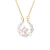 Collar de plata de ley 925 con circonitas en forma de U para mujer, cadena de clavícula sencilla, ligera, de lujo, exquisita y de alta gama, 1134T