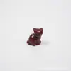 Gato de la Suerte de Cristal de 3 cm Gatito Cabeza Inclinada Gato Cristal Natural Gatito Talla Pieza Piedra Bruta Pulida Figura de Gato