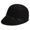 Sombrero para Mujer Otoño e Invierno Hebilla de Cinturón Lana Inclinado Estilo Ecuestre Coreano Retro Británico Montar Jinete Sombrero de Copa Versátil de Moda