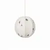 Lámpara de Techo de Tela para Habitación Infantil Lino de Algodón Pantalla Bordada Personalidad Creativa Arte Bola de Dibujos Animados Lámpara para Habitación de Niños y Niñas