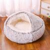 Nido de Concha de Felpa al Por Mayor Transfronterizo Terciopelo Cristal Cálido y Engrosado Saco de Dormir para Gato Dormilón Otoño e Invierno Nido Universal para Gato y Nido para Perro