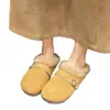 Pantuflas peludas estilo Birkenstock para mujer, estilo coreano, nueva colección otoño/invierno 2026, diseño sin cordones, forradas de felpa para abrigar y con diseño de punta cerrada