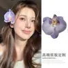 Nuevo Estilo Chino Pinza para el Cabello de Flor Rosa Suave Pinza para Moño Retro Pinza de Flor Accesorio para el Cabello de Ambiente Foto