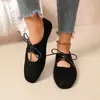 Nuevos Zapatos de Ballet 2026 para el Trayecto, Zapatos Planos Vintage de Gamuza, Mocasines Mary Jane