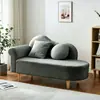 Sofá Bege para Apartamentos Pequenos, Sofá de Sala, Sofá de Tecido Moderno para Lojas de Roupas e Pousadas, Sofá Preguiçoso