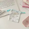 58311 Bolso de Cosméticos con Estampado Casual para Labiales, Bolsa con Cordón, Lindo, Portátil para Estudiantes, Empaque de Viaje, Bolsa para Artículos Varios de Cosméticos