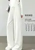 Calça de perna larga casual de cintura alta, afunilada, estilo esportivo e elegante, com strass de floco de neve, para mulheres, novo estilo outono/inverno 2026