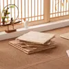 Cojín de Silla Transpirable de Paja Cojín de Silla de Oficina de Verano Estudiante Cojín Grueso para Silla Estilo Chino para el Hogar Cojín de Silla de Comedor