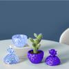 Molde de resina Zongbo diy pegamento de gota de cristal serie de frutas piña patrón diamante caja de almacenamiento maceta molde de silicona
